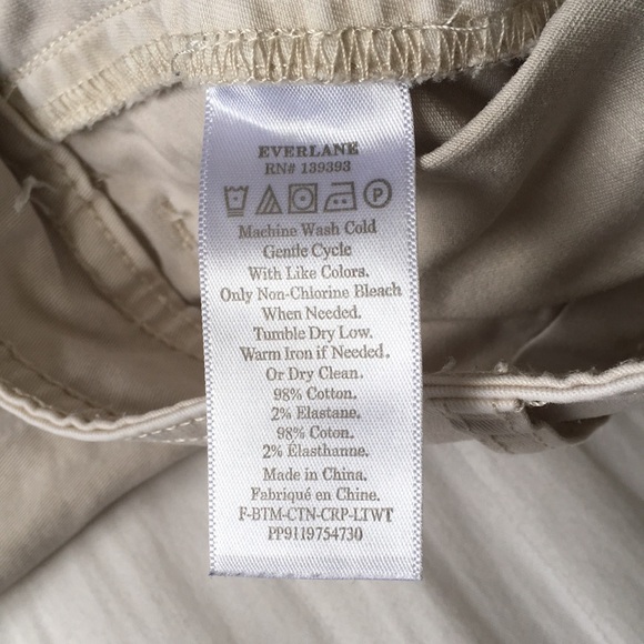 Everlane Beige Wide Leg Chinos, Size 8 - Picture 9 of 9